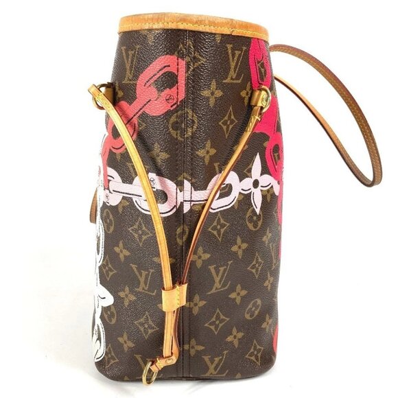 LOUIS VUITTON M41991 Monogram Bay Neverfull MM Tote Bag Shoulder Bag pink/Brown - Picture 7 of 16